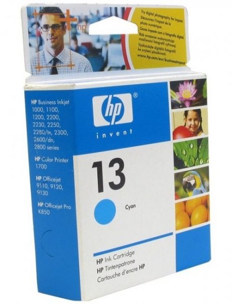  HP ( ) N13, Cyan C4815A (InkJet 1000/1100/2200/2300/1600/2800,  14ml )