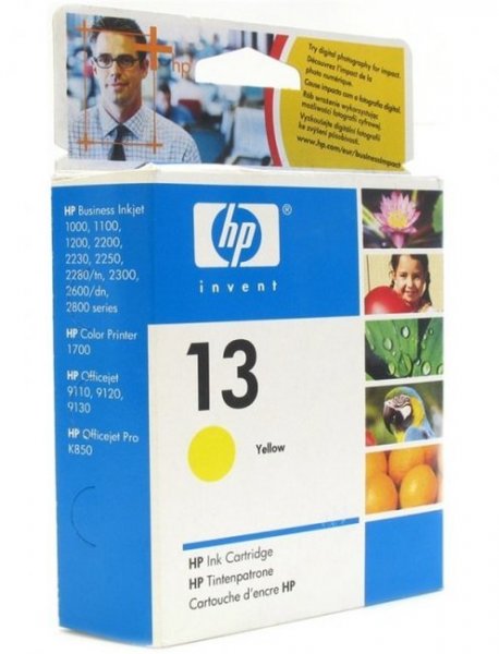 Картридж HP (уценен просрочен) N13, Yellow C4817A (InkJet 1000/1100/2200/2300/1600/2800, 14ml )