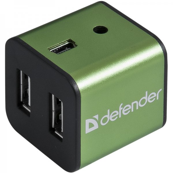  USB 2.0 Defender Quadro Iron USB 2.0, 4  .  Art.83506