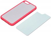 iPhone6 Plus силиконовый розовый (со вставкой под сублимацию) арт.620