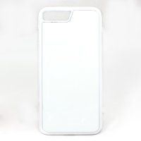 iPhone7 Plus Чехол белый силиконовый, со вставкой под сублимацию арт.708