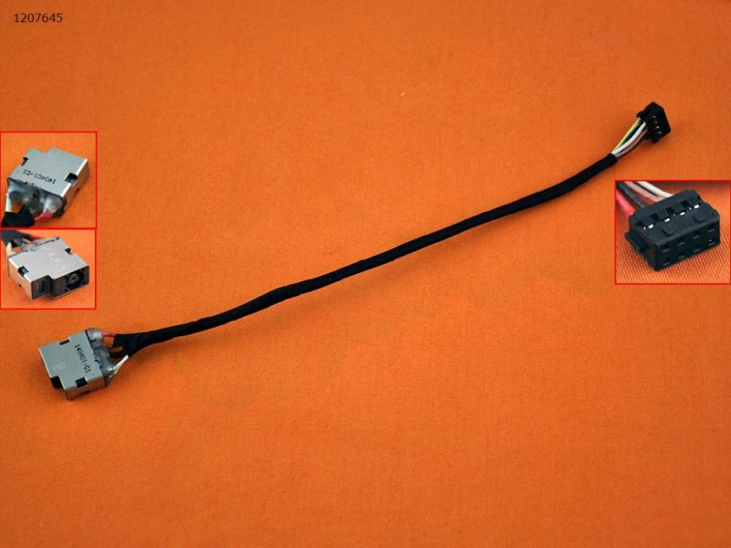 Разъем питания ноутбука HP 14-D000 14-D100 15D000 15-D100 15-R (4.5x3.0mm) с кабелем (PJ680) (PJ680)
