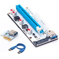  (Riser)  Pci-e 1x - 16x 60 USB3.0    6pin, Molex, Sata   VER008S