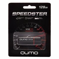 -128GB QUMO SPEEDSTER 3.0 BLACK,   