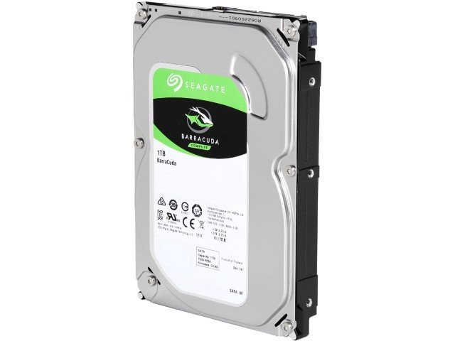 Жесткий диск 1TB Seagate ST1000DM010 Barracuda 7200rpm 64Mb 6.0Gb/s , технология CMR