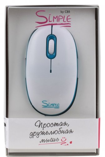 Мышь Simple S1 Blue, оптика, 1000dpi, USB