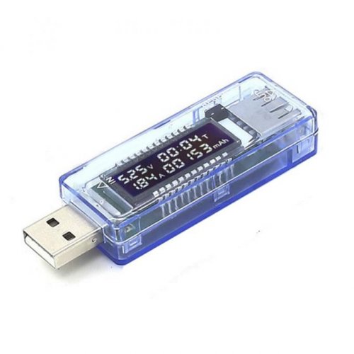 USB тестер Keweisi KWS-V20 DC Voltmeter, Ammeter, Display Led, Battery Tester