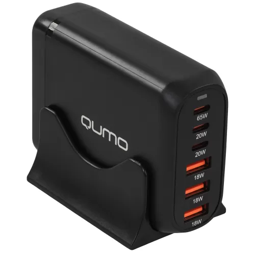 ������� �� Qumo Energy Charger GaN PD 120 ��, 3 USB-A+3 USB Type-C, (0120) ������