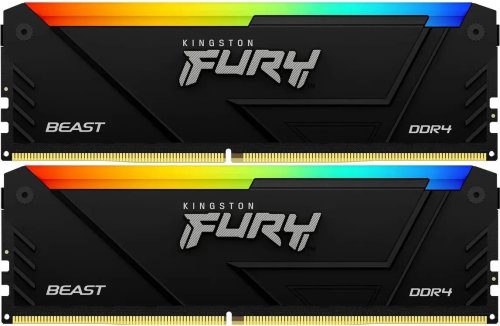 ������ DDR4 32Gb Kingston FURY Beast Black RGB [KF432C16BB12AK2/32] 32 �� CL16 , 2 ���16 ��, 3200 ��