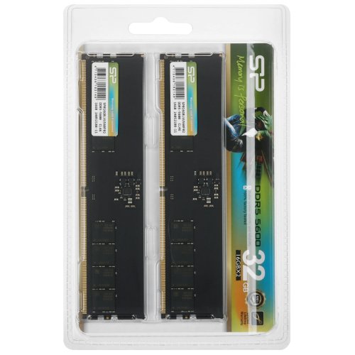 ������ DDR5 32 �� Silicon Power [SP032GBLVU560F22] 32 �� [DDR5, 16 ��x2 ��, 5600 ���, 46(CL)]