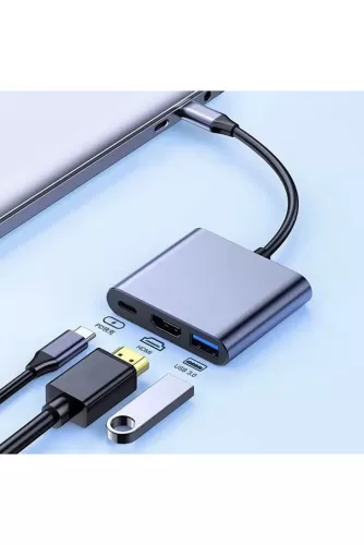 ���-������� Type-C TO HDTV 3 in 1 Adapter HDTV + USB 3..0 + Type-c PD