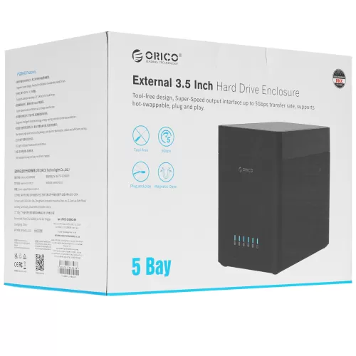 ���-������� ORICO DS500C3-EU-BK-BP �� 5 HDD ��� 2.5
