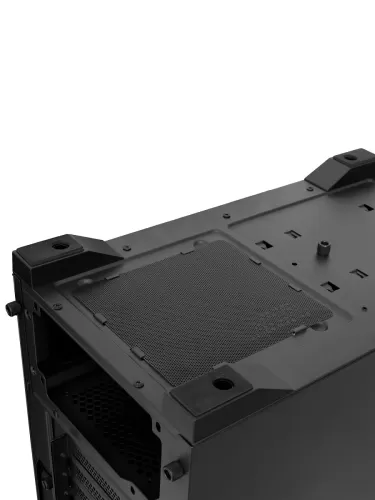 ������ ��� ����� ������� HSPD M321, Mesh Mini-tower, Black, slide TG, 0.45 SPCC, 2x140mm ARGB (M321-