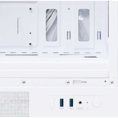 Корпус без блока питания HSPD M310, Mesh Mini-tower, White, TG, 0.4 SPCC, 3x120mm ARGB mATX, mITX (M Корпус без блока питания HSPD M310, Mesh Mini-tower, White, TG, 0.4 SPCC, 3x120mm ARGB mATX, mITX (M