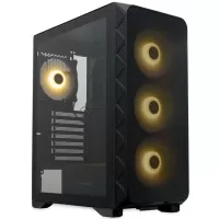 ������ ��� ����� ������� HSPD M521, Mesh Mid Tower, Black, slide TG, 0.45 SPCC, 4x120mm ARGB ATX, mA