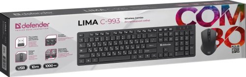 ���������� + ���� ������������ Defender Lima C-993 Black USB