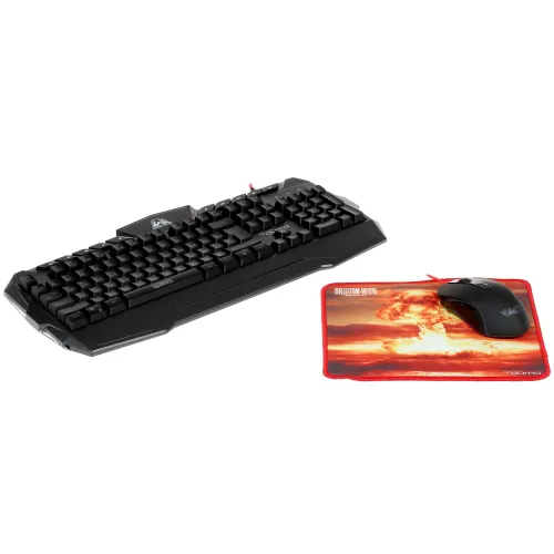������� ����� Qumo Wartime K51/M67, ����������  ���������, 104 + 10 ������, ��������� RGB, ���� ����