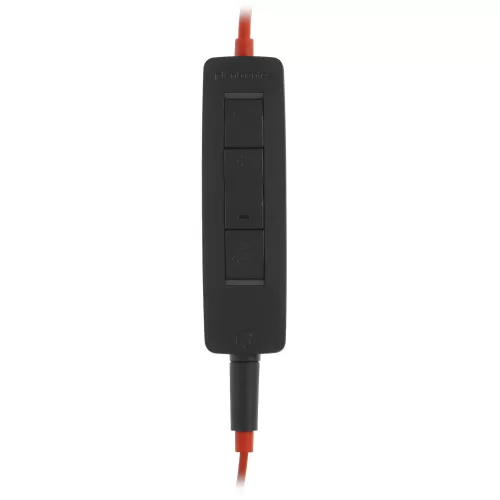 Гарнитура Plantronics Blackwire C3225-A, для контактных центров, накладные, черный / красный [209747 Гарнитура Plantronics Blackwire C3225-A, для контактных центров, накладные, черный / красный [209747