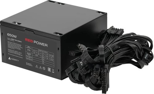 Блок питания 650W Azerty RPA-650BA2 ATX, 12CM FAN, 20+4p ,CPU(8pin), 2*PCI-E(6+2), 4* SATA, 2* Molex Блок питания 650W Azerty RPA-650BA2 ATX, 12CM FAN, 20+4p ,CPU(8pin), 2*PCI-E(6+2), 4* SATA, 2* Molex