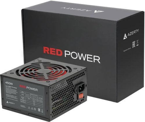 ���� ������� 450W Azerty RPL-450GAR ATX, 12CM FAN, 20+4p ,CPU(8pin), 1* PCI-E(6+2), 4* SATA, 2* Mole