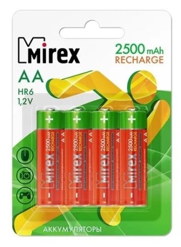   Ni-MH Mirex HR6 AA 2500mAh 1.2V 4