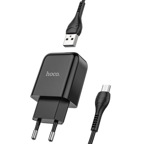   HOCO N2, 1xUSB-A, 2A, + (AM-microBM), 1, 