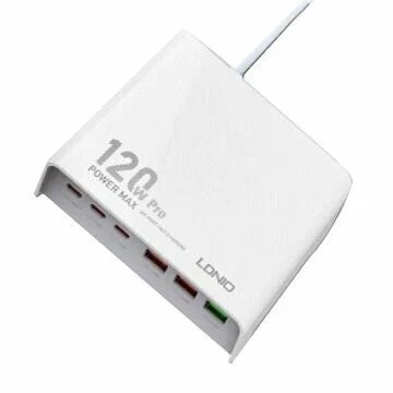 Сетевое ЗУ LDNIO Q605 / PD+PPS+VOOC+QC 4+/ 6USB/ Выход: 120W Black (LD_C3479)