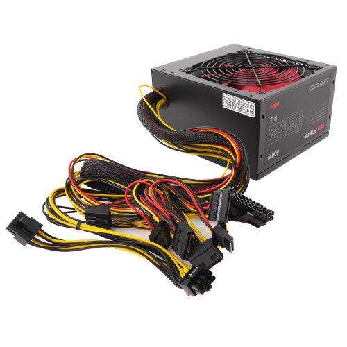   500W Azerty RPL-500BAR ATX, 12CM FAN, 20+4p ,CPU(8pin), 1* PCI-E(6+2), 4* SATA, 2* Molex,  