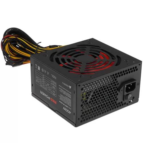   400W Azerty RPL-400GAR ATX, 12CM FAN, 20+4p ,CPU(8pin), 1* PCI-E(6+2), 4* SATA, 2* Molex,  