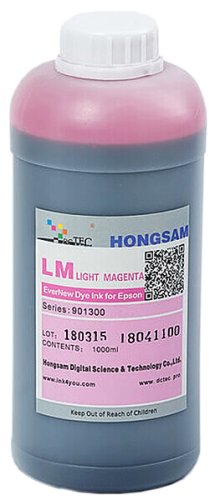 Чернила DCTec водорастворимые L800 EverNew Light Magenta (светло-пурпурный) 1000 мл (901300-LM-1000)