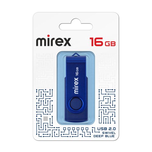 - 16GB Mirex SWIVEL DEEP BLUE