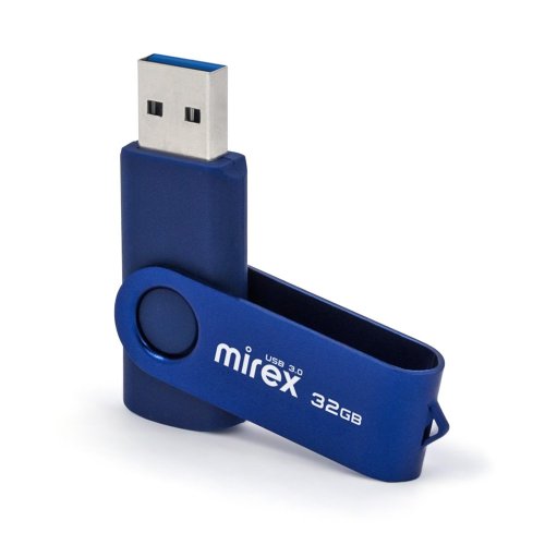 ����-���������� 32GB Mirex SWIVEL DEEP BLUE