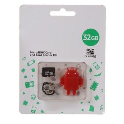   Micro SD 32Gb QUMO CL 10 +USB  FUNDROID 