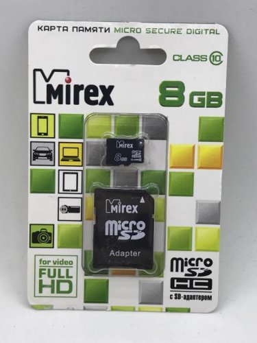   Micro SD  8Gb MIREX class 10