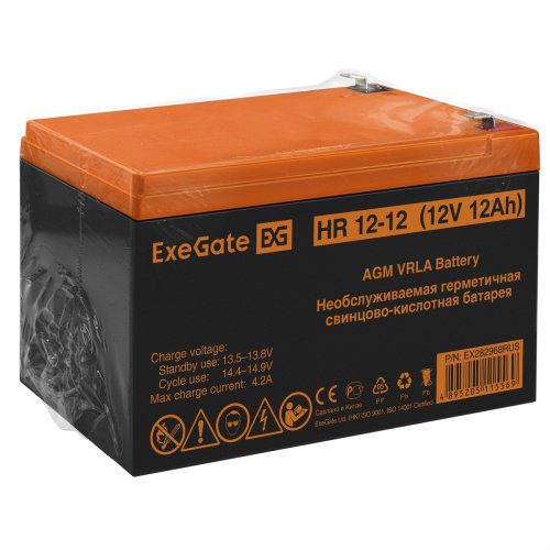    ExeGate HR 12-12 (12V, 12Ah 1251W  F2,)  EX282968RUS