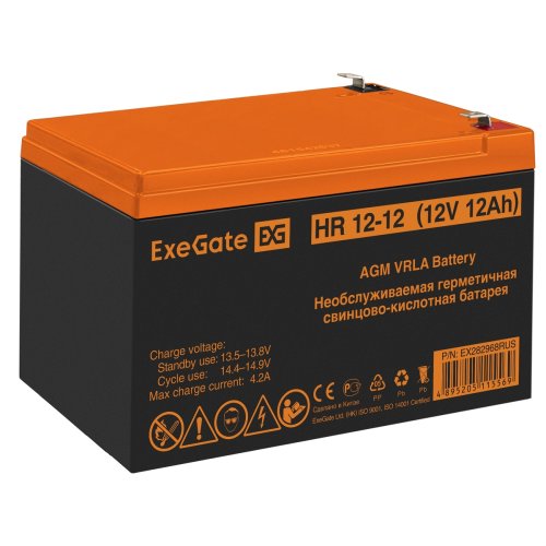    ExeGate HR 12-12 (12V, 12Ah 1251W  F2,)  EX282968RUS