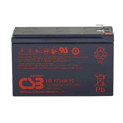 Аккумулятор CSB HR 1234W F2 12V, 9Ач 151x64x95 мм