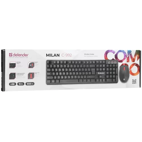  +   Defender Milan C-992 Black USB