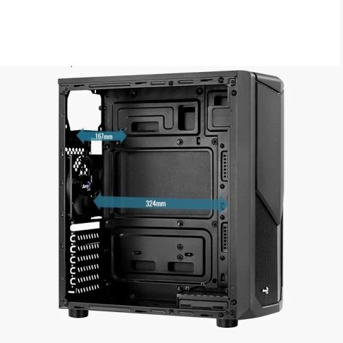     AeroCool Tomahawk-S Tomahawk-S-BK-v4 Mid-Tower, Micro-ATX, Mini-ITX, Standard-ATX, USB 2.0 Type-A, USB 3.2 Gen1 Type-A