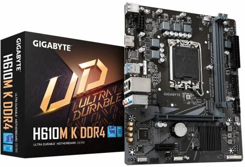   GIGABYTE H610M K DDR4 LGA 1700, Intel H610, 2xDDR4-3200 , 1xPCI-Ex16, 1xM.2, Micro-ATX