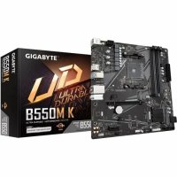 . GIGABYTE B550M K AM4, AMD B550, 4xDDR4-3200 Mhz, 1xPCI-Ex16, 2xM.2, Micro-ATX