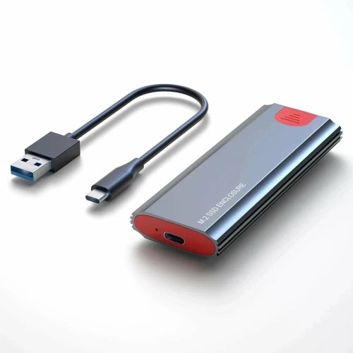 Внешний бокс для M.2 NVME USB 3.1 черный SSD kebidu, алюминий, USB 3.1