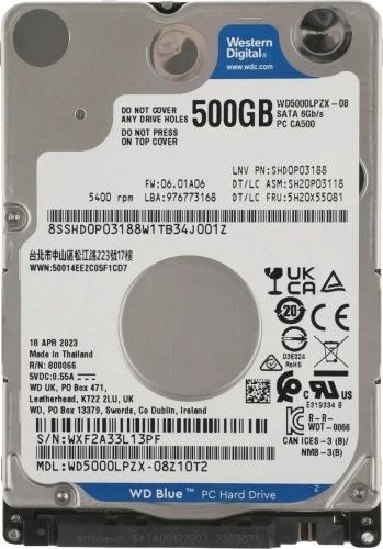    500Gb WD Blue 2.5 [WD5000LPZX]