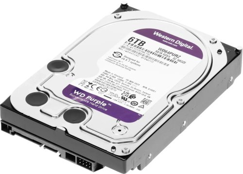 ������� ���� 6TB WD Purple Surveillance [WD64PURZ] [SATA III, 6 ����/�, 5400 ��/���, ��� ������ - 256 ��, RAID Edition]