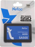   SSD 2.5 256GB Netac SA500 [NT01SA500-256-S3X] [SATA,  - 520 /,  - 450 /, 3D NAND 3  TLC, TBW - 120 )