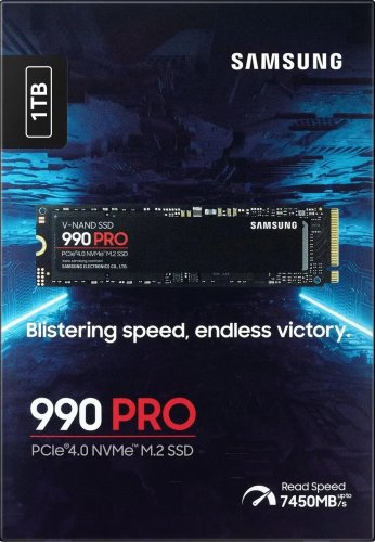   SSD M.2 1TB Samsung 990 Pro [MZ-V9P1T0BW] PCIe 4.0 x4,  - 7450 /,  - 6900 /, 3  MLC (TLC), NVM Express, TBW - 600 