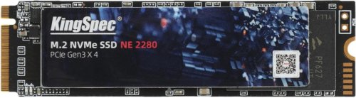 Твердотельный накопитель SSD M.2 128GB KingSpec NE-128 PCIe 3.0 x4, чтение - 1800 Мбайт/сек, запись - 600 Мбайт/сек, 3 бит TLC, NVM Express, TBW - 87 ТБ Твердотельный накопитель SSD M.2 128GB KingSpec NE-128 PCIe 3.0 x4, чтение - 1800 Мбайт/сек, запись - 600 Мбайт/сек, 3 бит TLC, NVM Express, TBW - 87 ТБ
