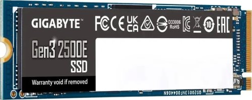 ������������� ���������� SSD M.2 1TB GIGABYTE Gen3 2500E [G325E1TB] PCIe 3.0 x4, ������ - 2400 �����/���, ������ - 1800 �����/���, 3 ��� TLC, NVM Express, TBW - 240 ��