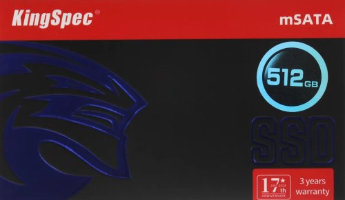 ������������� ���������� SSD mSATA 512 Gb KingSpec MT-512 (�������� ������ �� 560 ��/�, ������ �� 540 ��/�)