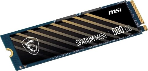 ������������� ���������� SSD M.2 500GB MSI SPATIUM M450 [S78-440K220-P83] [PCIe 4.0 x4, ������ - 3600 �����/���, ������ - 2300 �����/���, 3 ��� TLC, NVM Express, TBW - 300 ��]